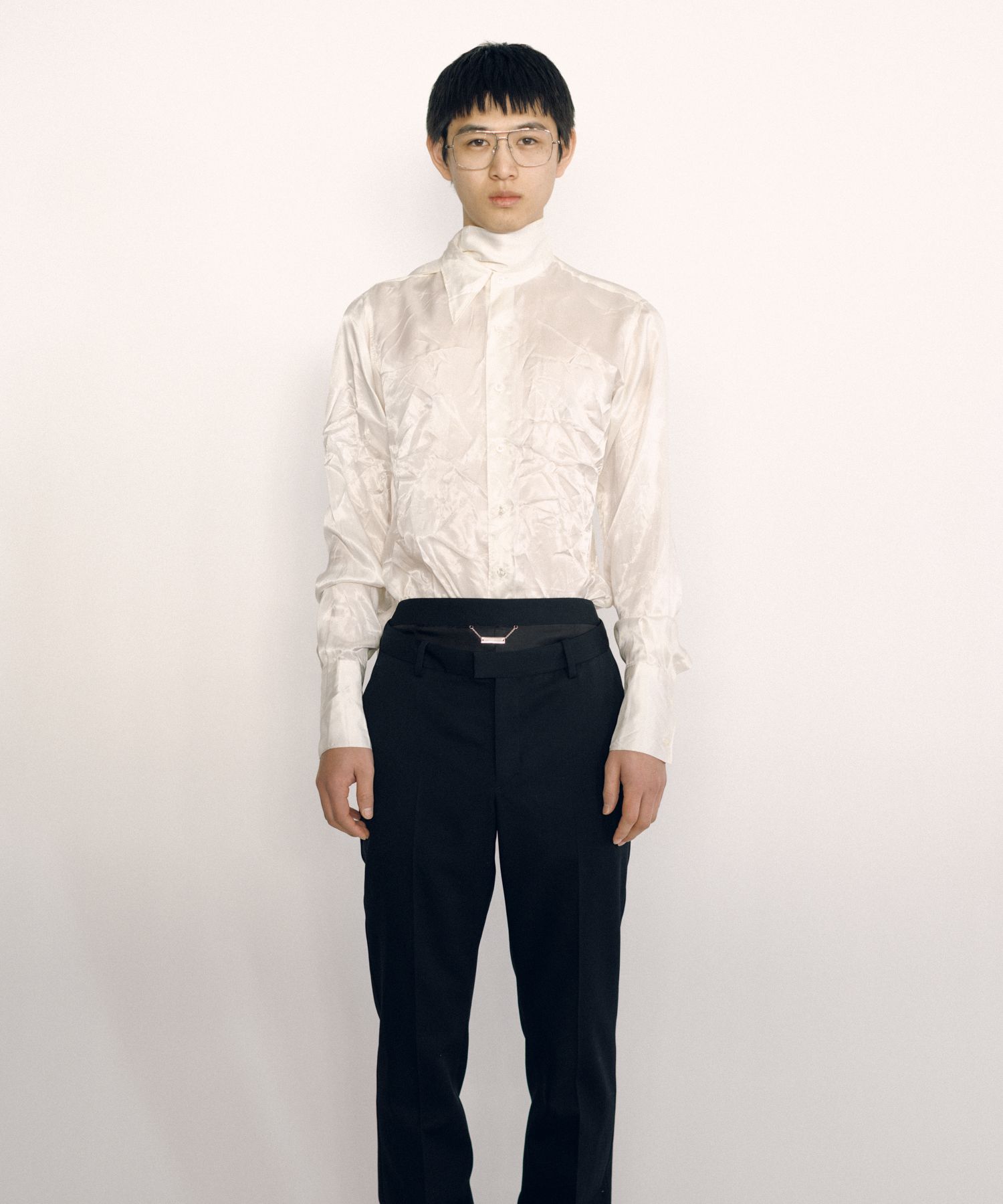 Lining Long Collar Shirt