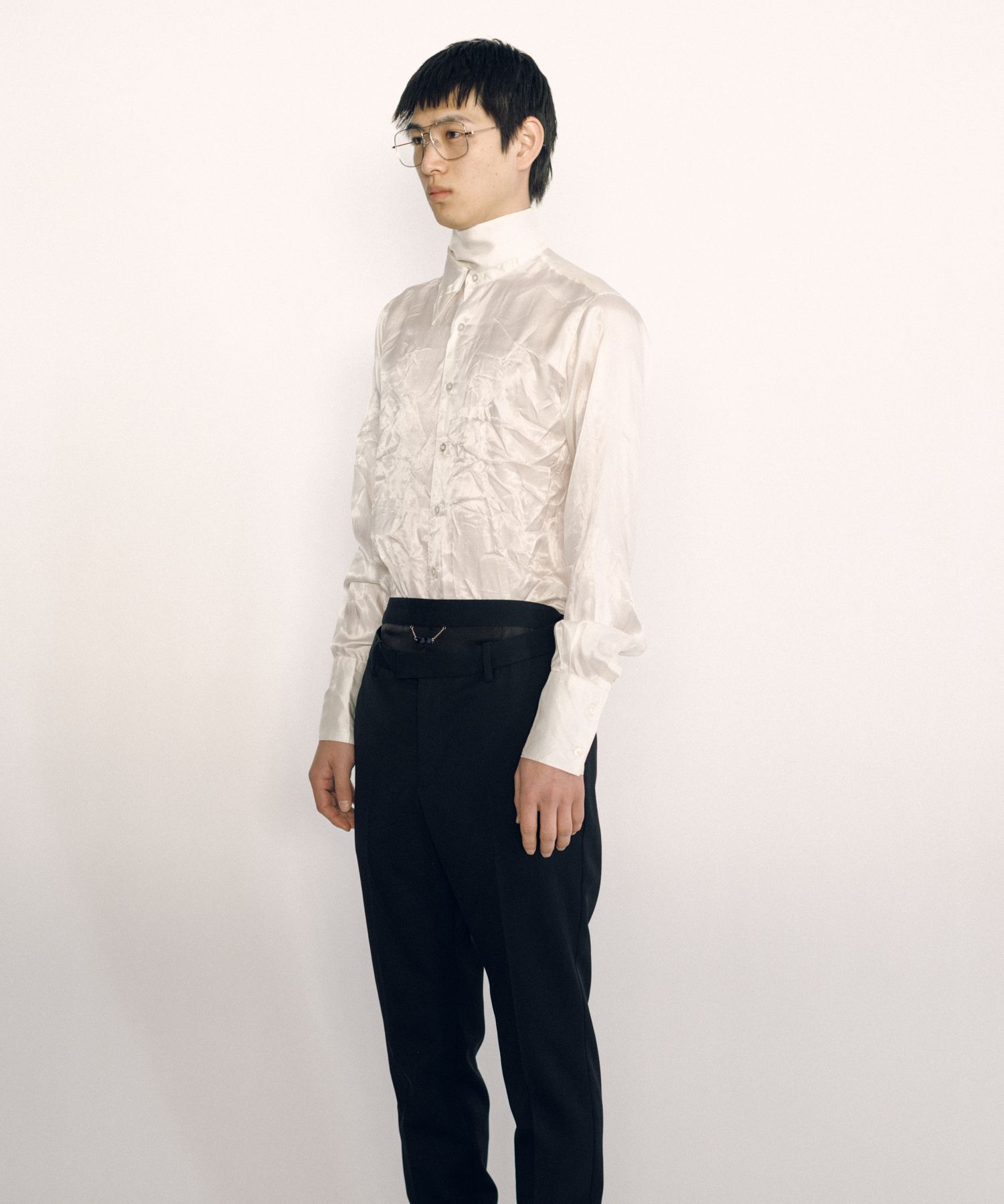 Lining Long Collar Shirt