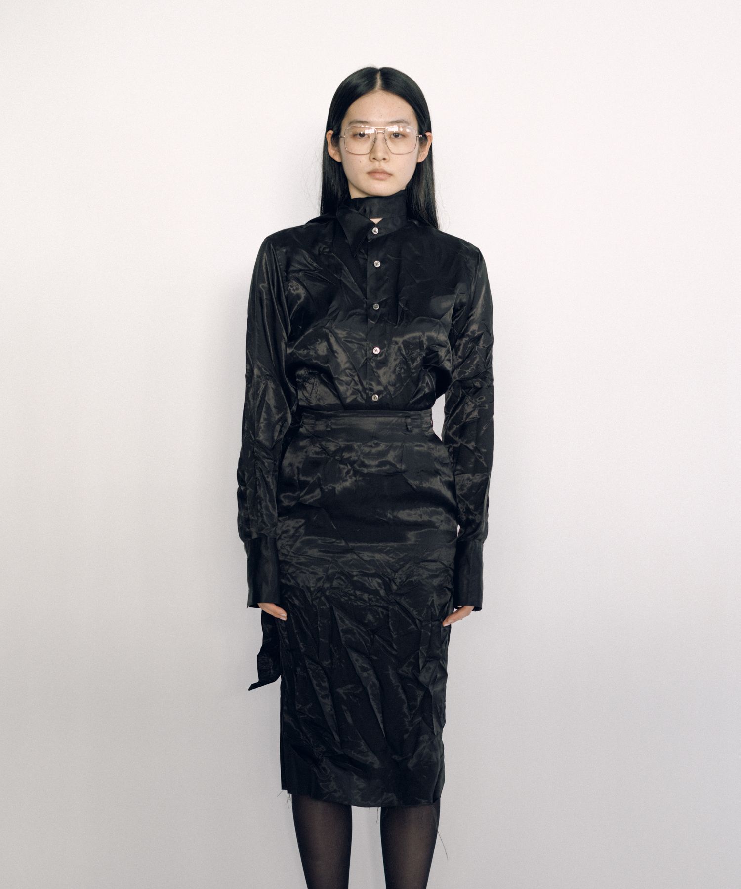 Lining Long Collar Shirt