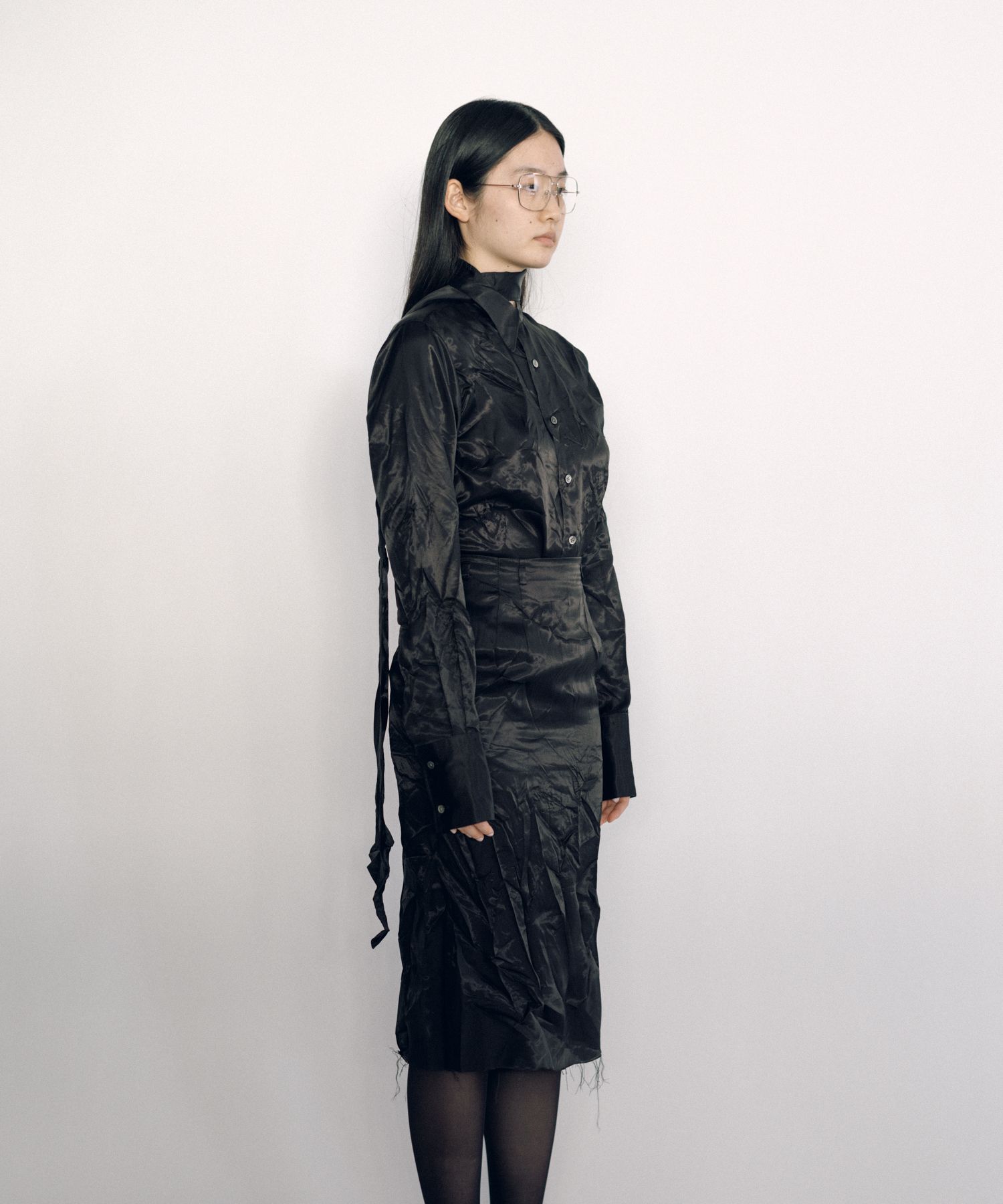 Lining Long Collar Shirt