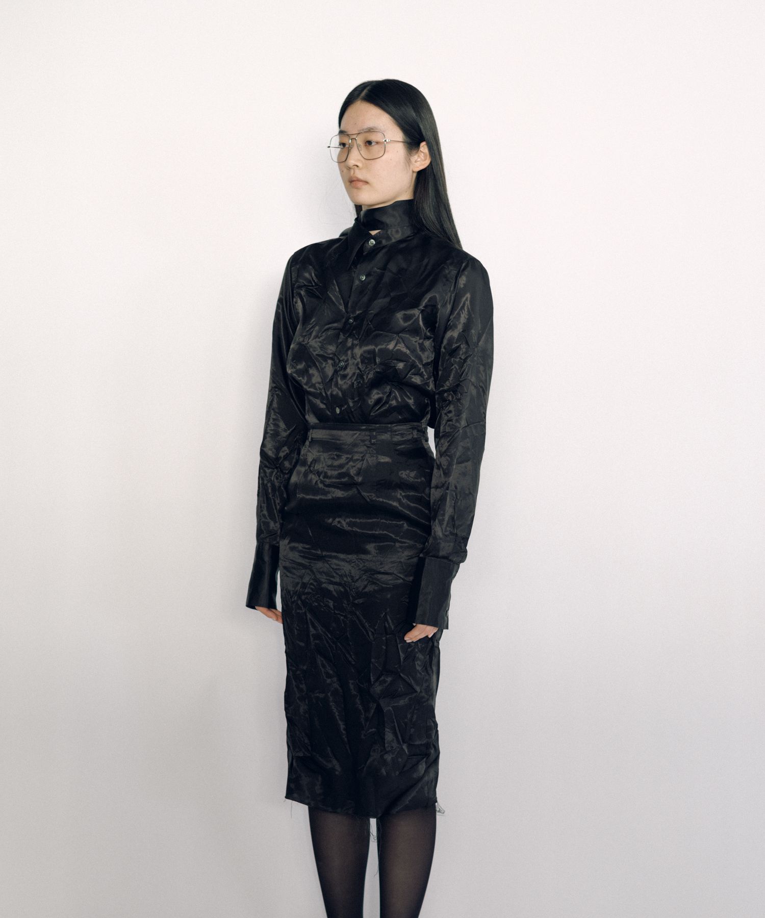 Lining Long Collar Shirt