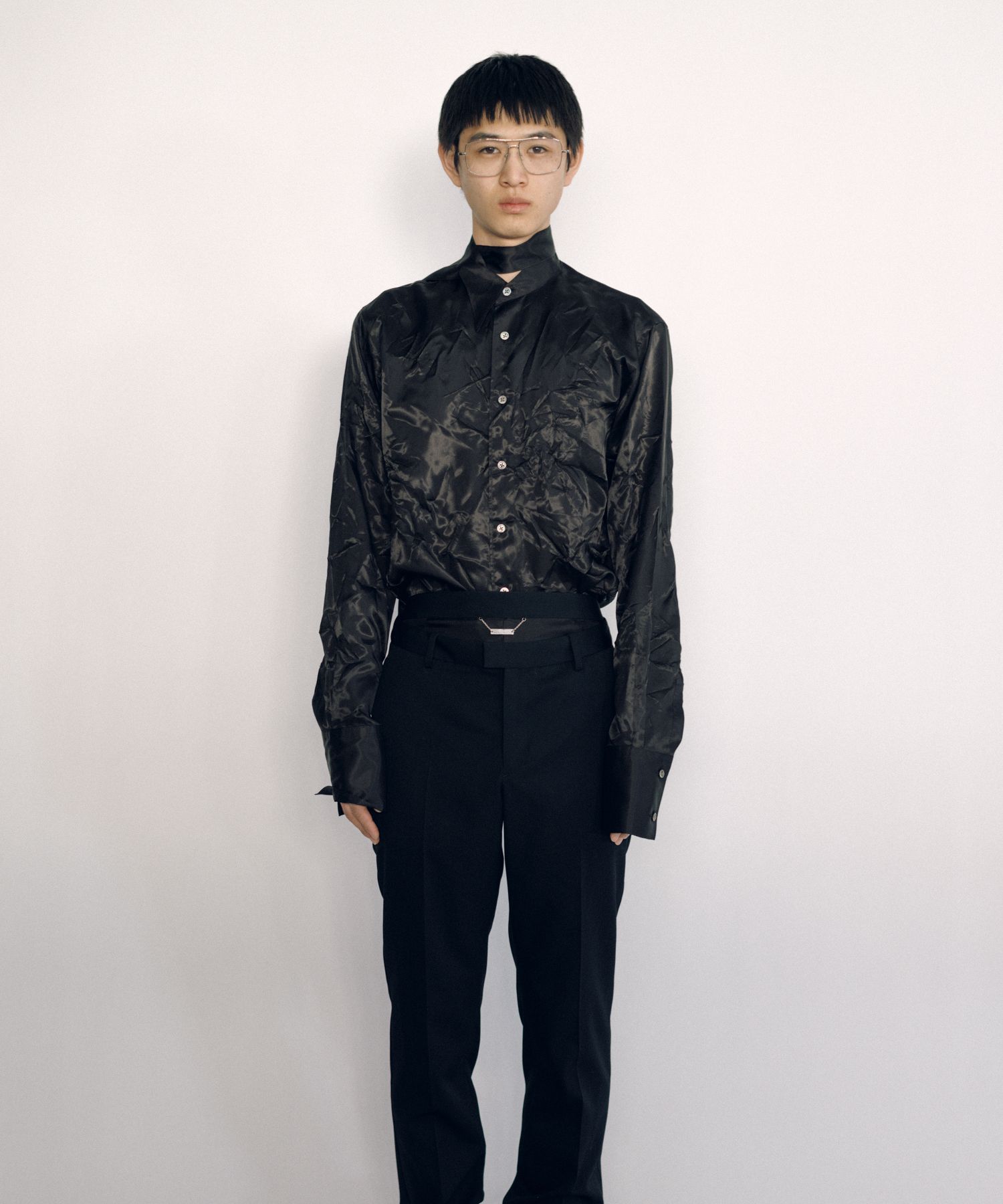 Lining Long Collar Shirt