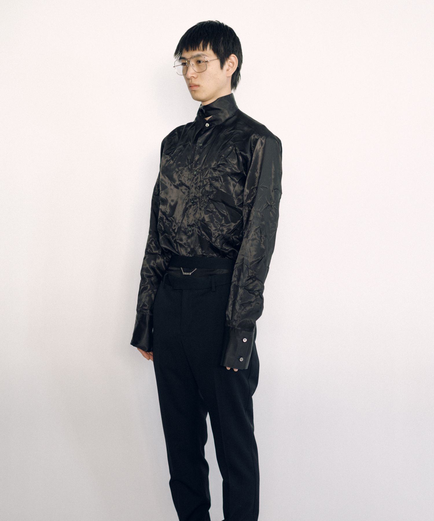 Lining Long Collar Shirt