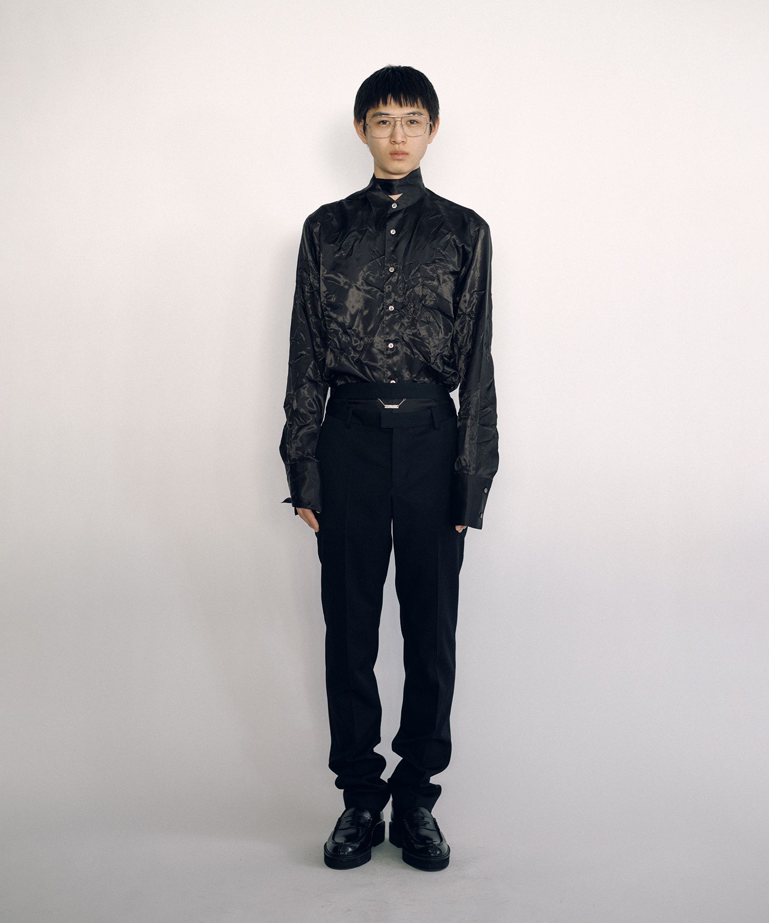 Lining Long Collar Shirt