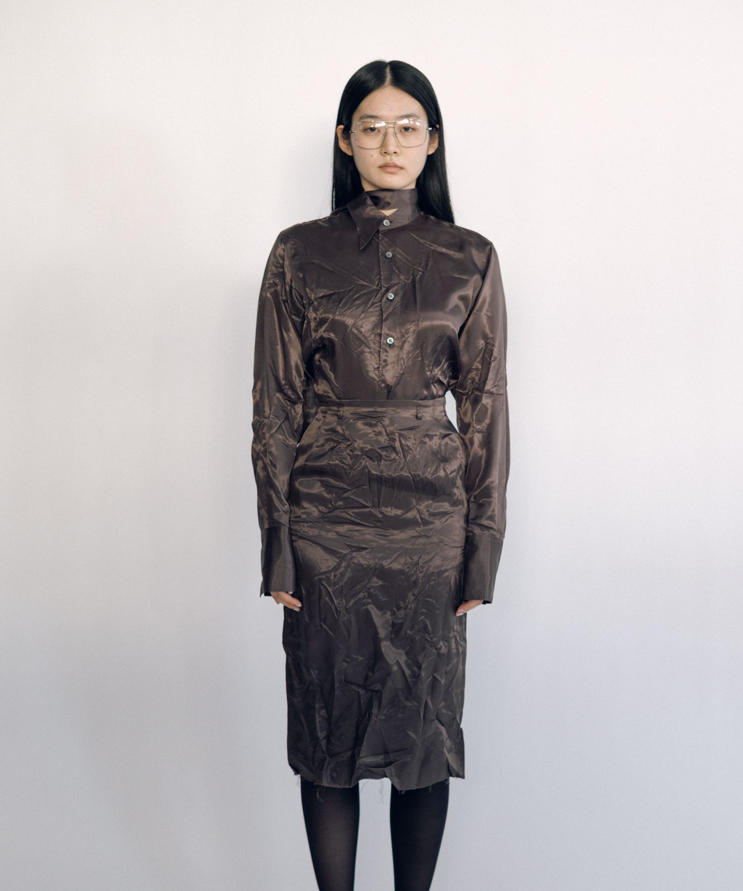 Lining Long Collar Shirt