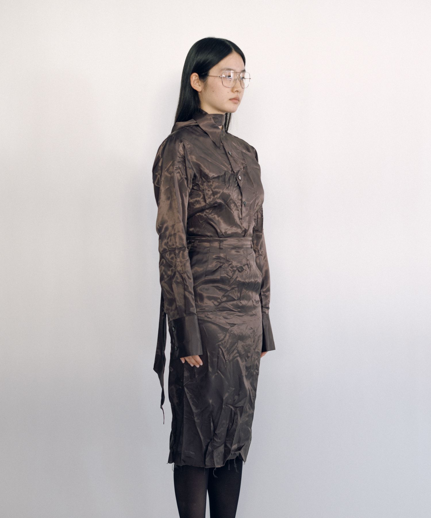 Lining Long Collar Shirt