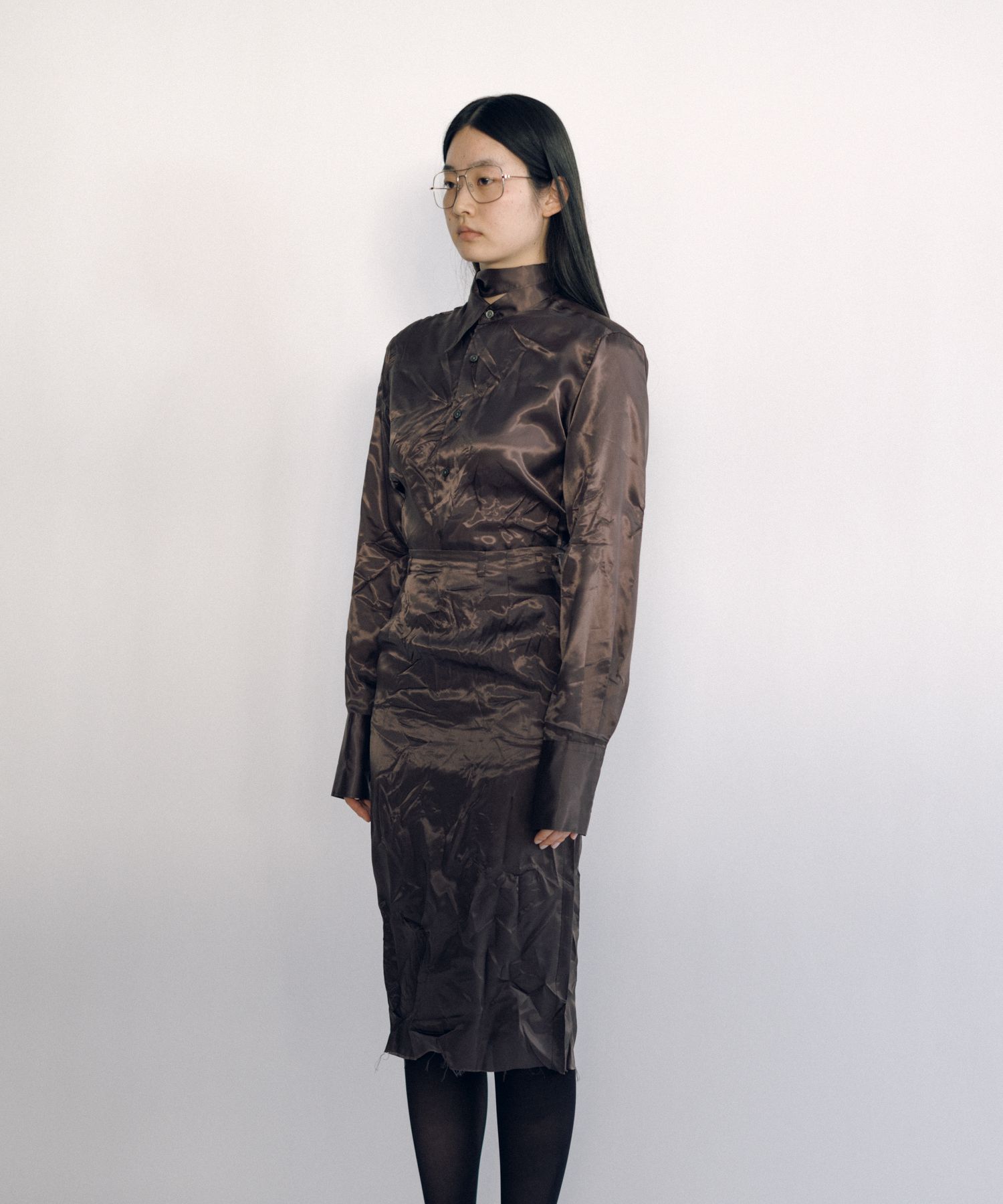 Lining Long Collar Shirt