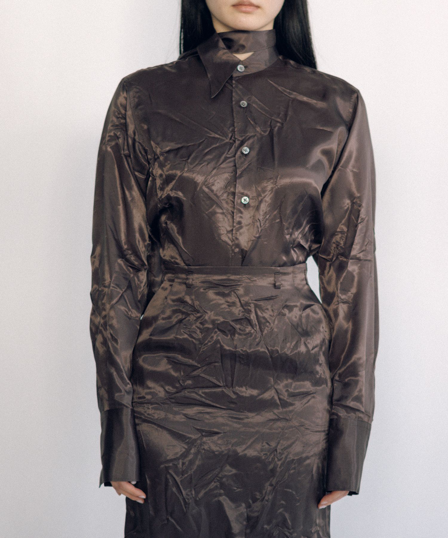 Lining Long Collar Shirt