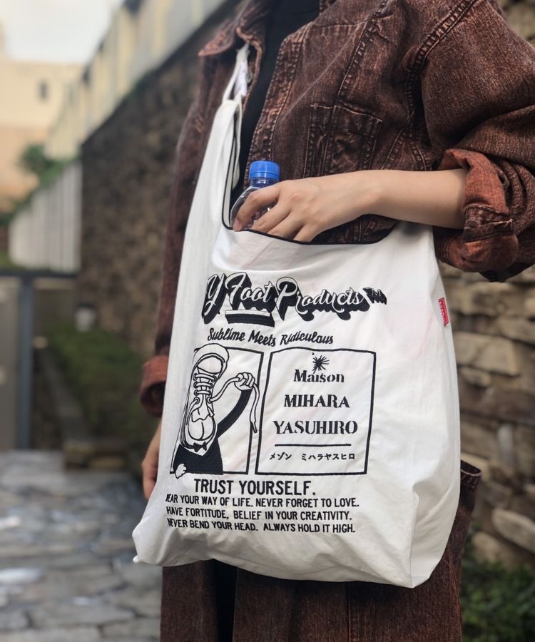 Mihara Yasuhiro Online Store Ball Chain Eco Bag With Strap Mihara Yasuhiro Online Store Ball Chain Eco Bag With Strap