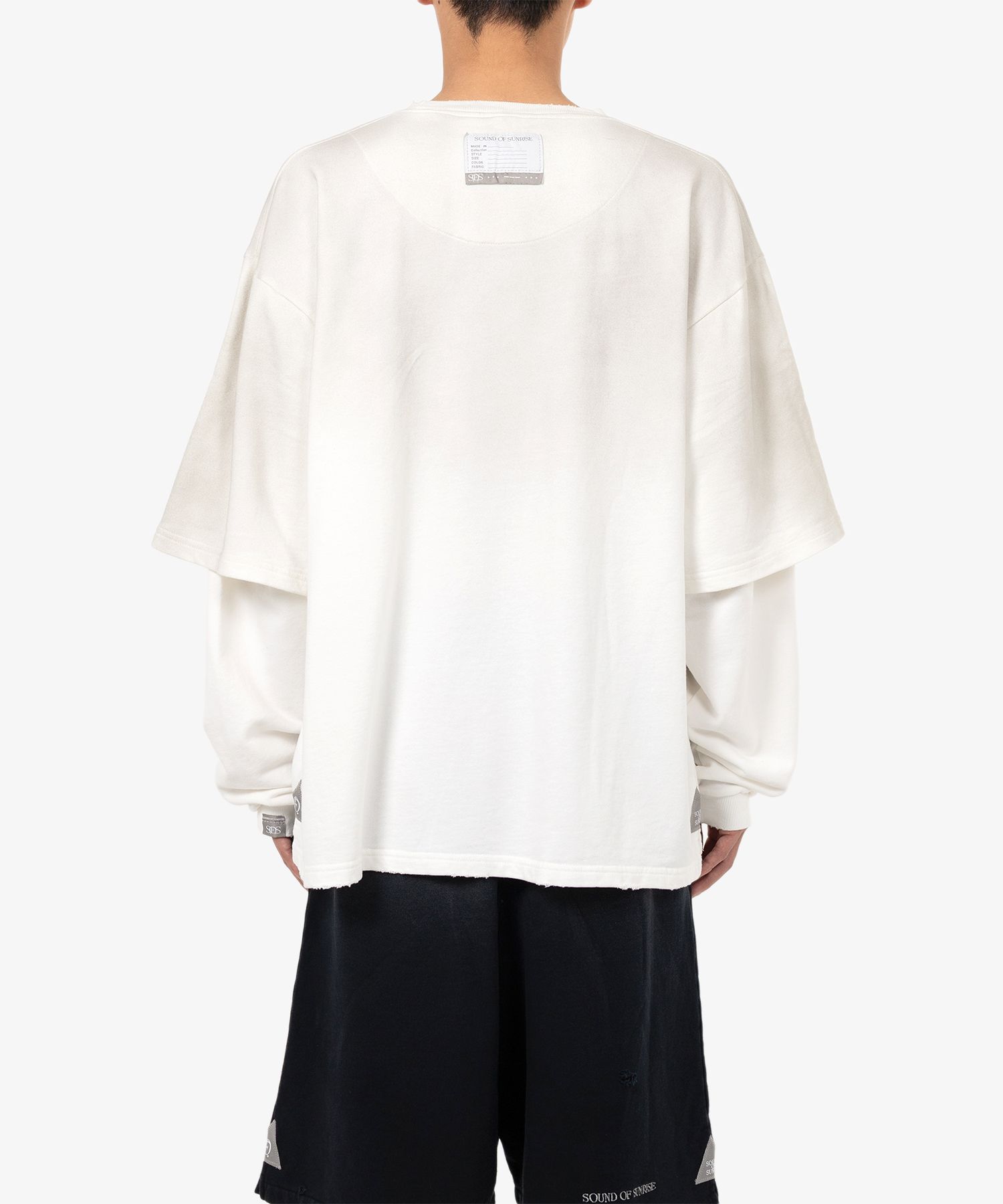 S.O.S Sun Faded Like Layered Sweatshirt