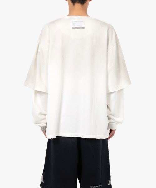 S.O.S Sun Faded Like Layered Sweatshirt