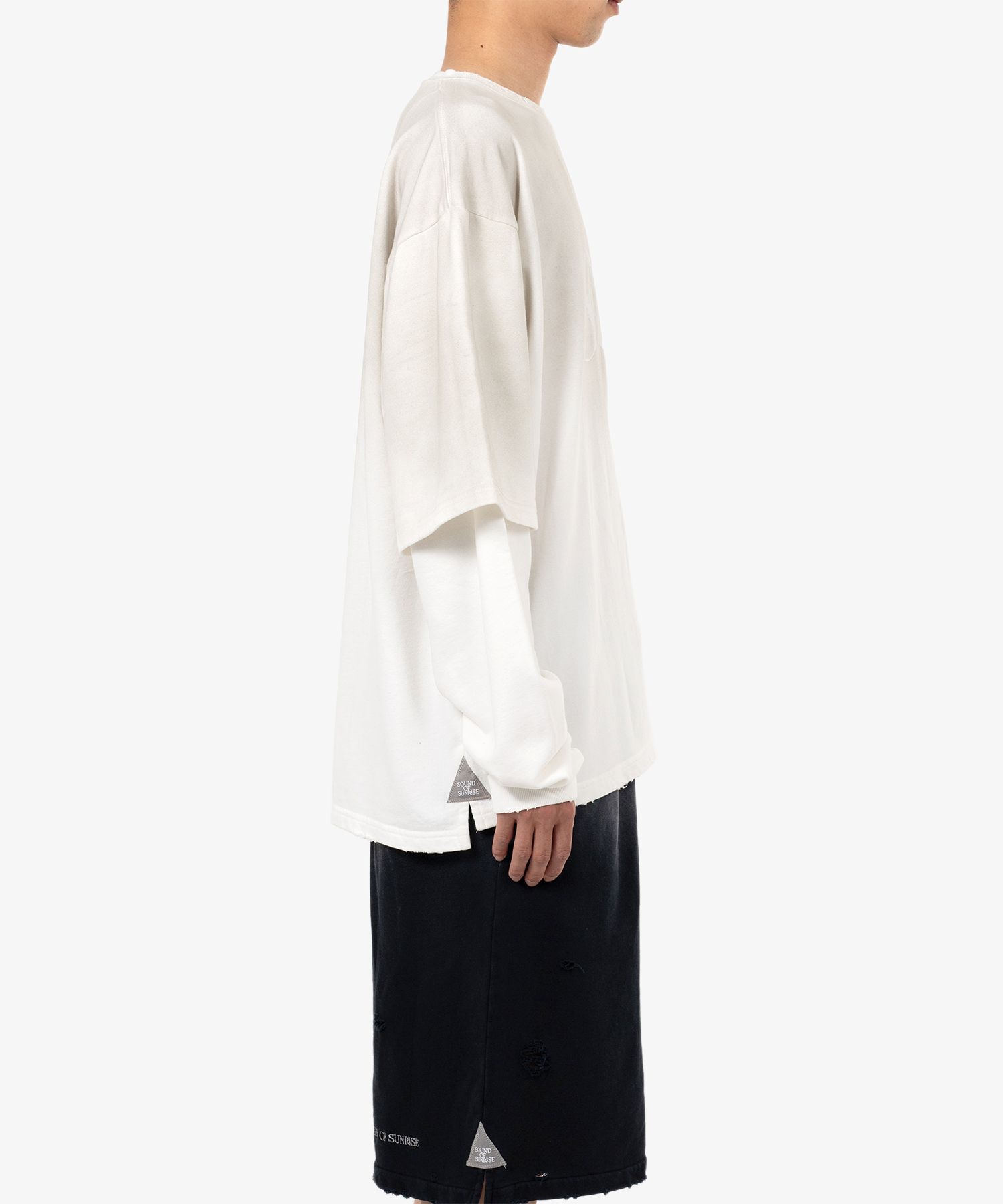 S.O.S Sun Faded Like Layered Sweatshirt