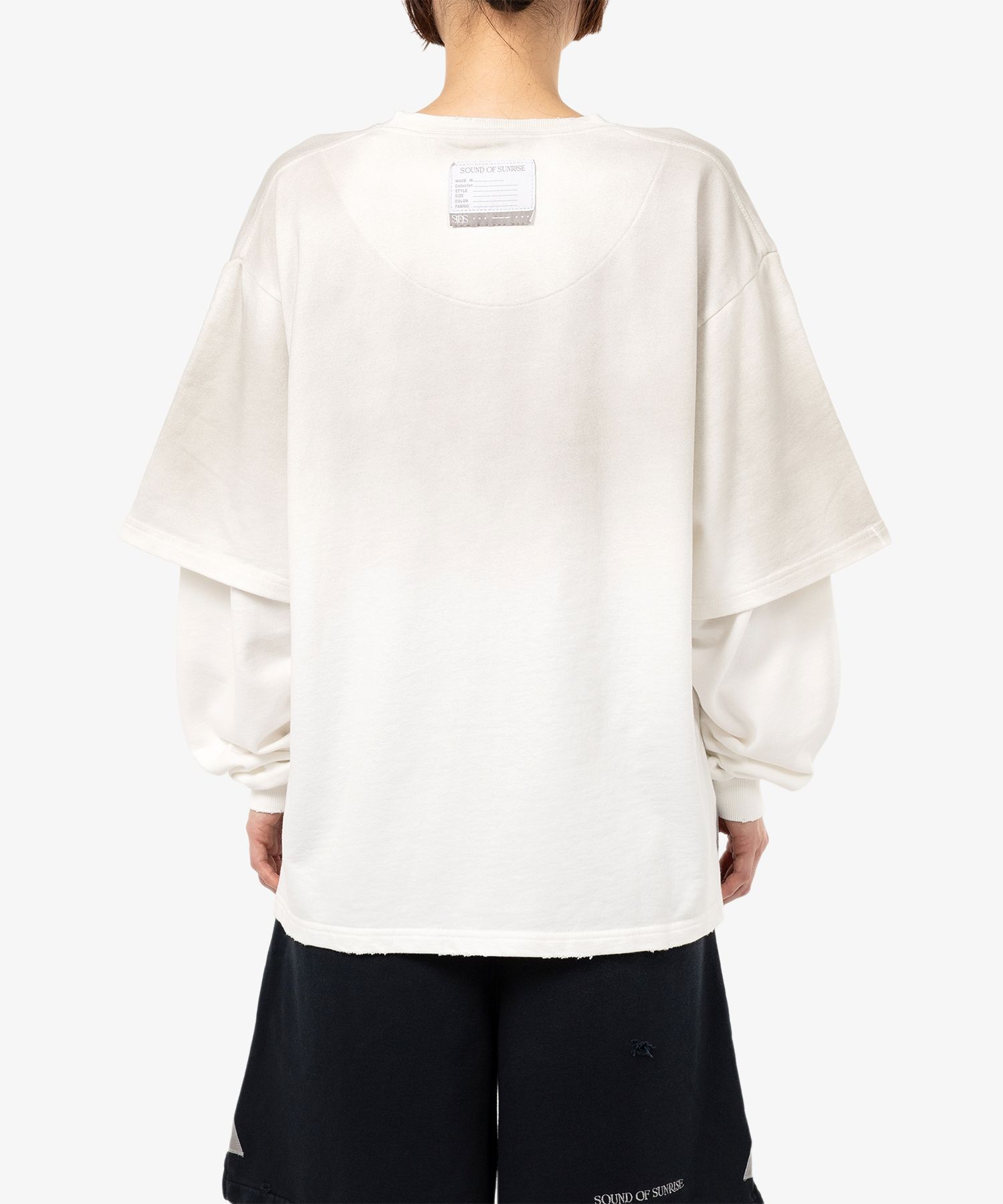 S.O.S Sun Faded Like Layered Sweatshirt