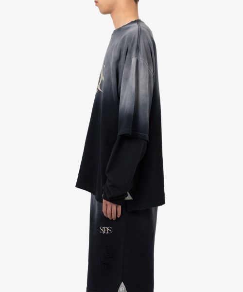 S.O.S Sun Faded Like Layered Sweatshirt