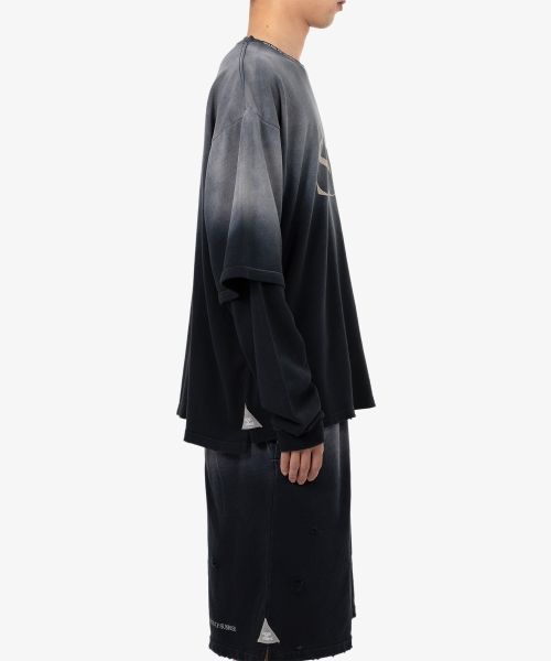 S.O.S Sun Faded Like Layered Sweatshirt