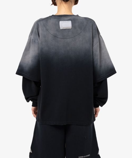 S.O.S Sun Faded Like Layered Sweatshirt