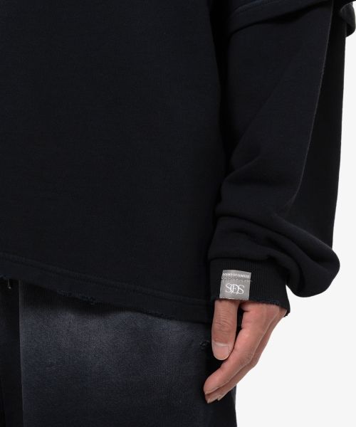 S.O.S Sun Faded Like Layered Sweatshirt