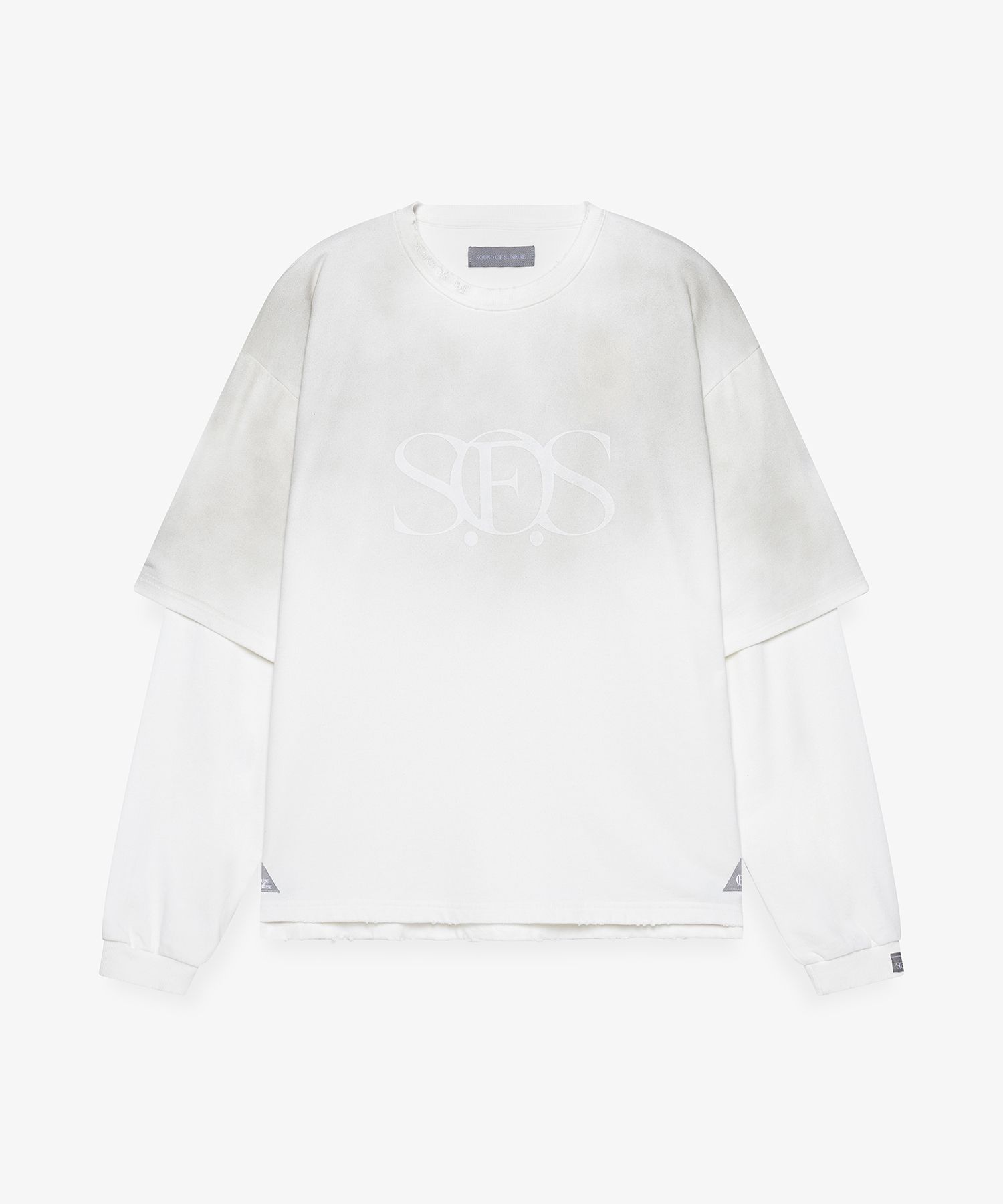 S.O.S Sun Faded Like Layered Sweatshirt