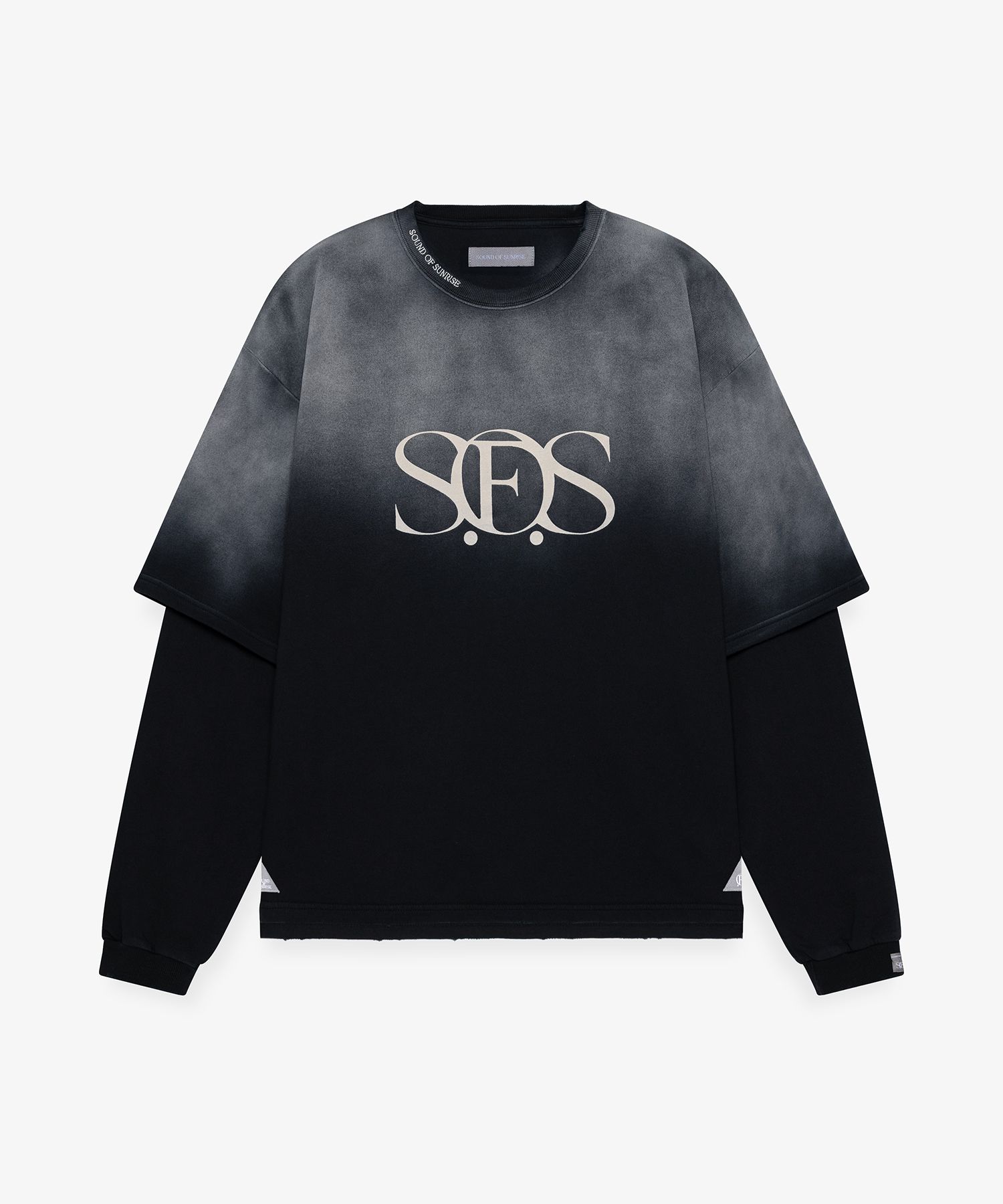S.O.S Sun Faded Like Layered Sweatshirt