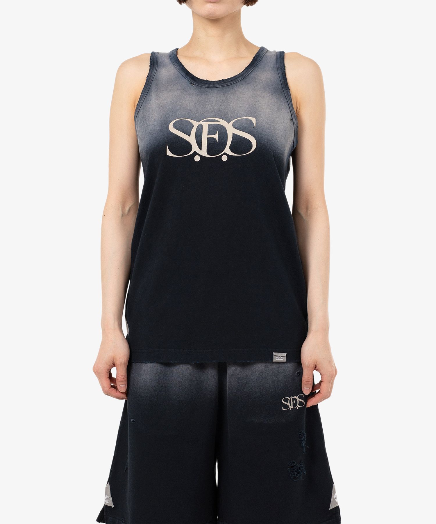 S.O.S Sun Faded Like Tank-top