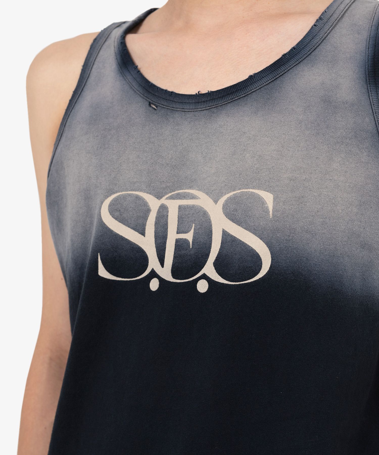S.O.S Sun Faded Like Tank-top