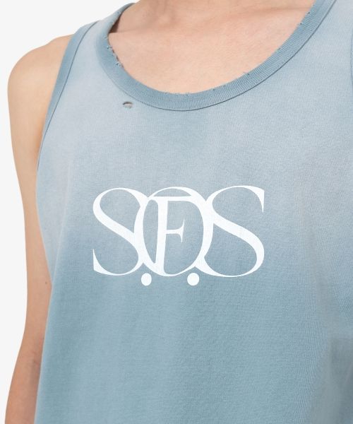 S.O.S Sun Faded Like Tank-top