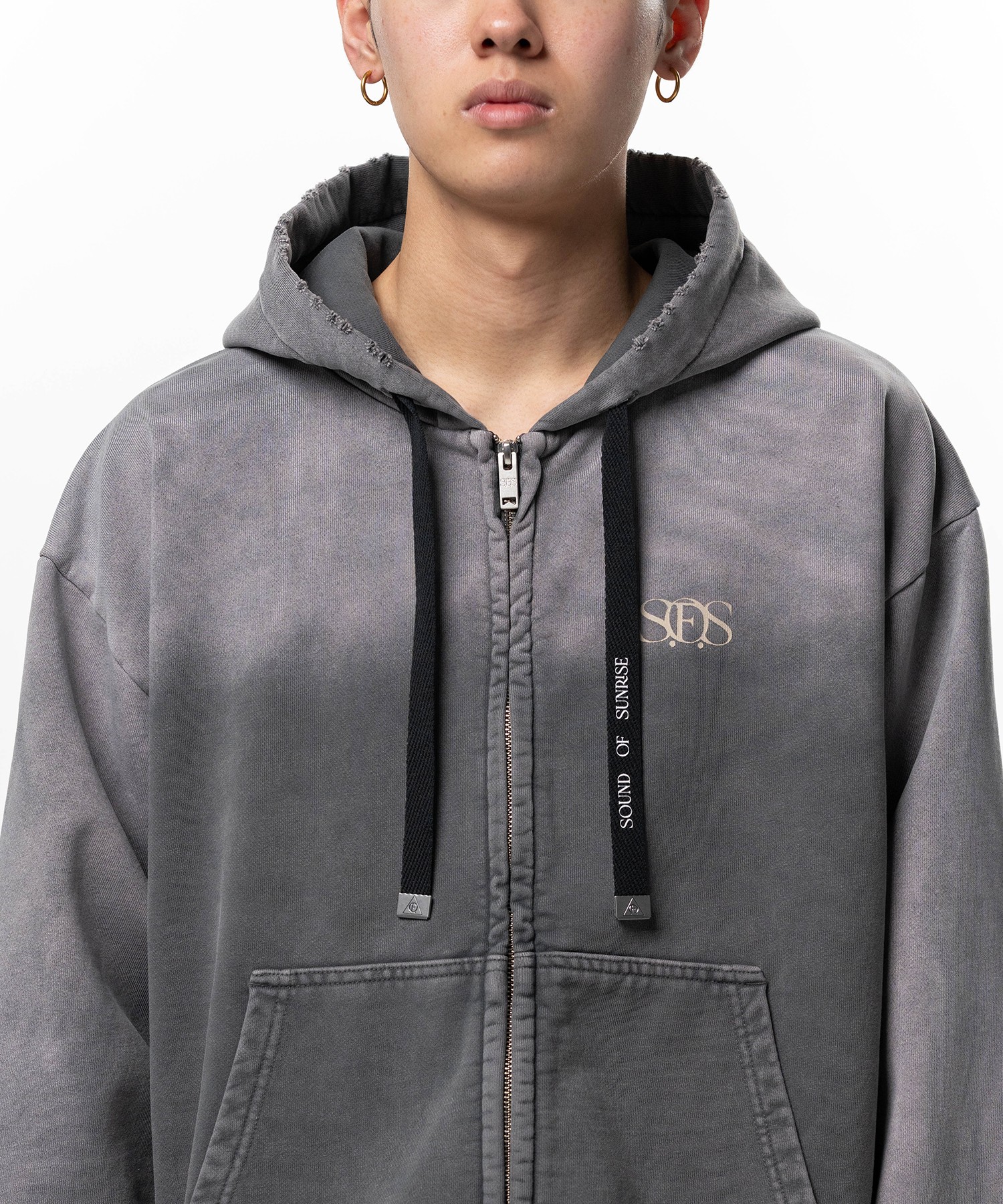 S.O.S Sun Faded Like Zip-up Hoodie