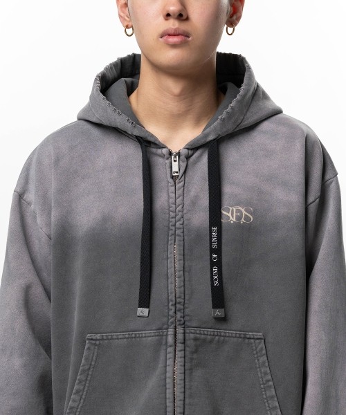 S.O.S Sun Faded Like Zip-up Hoodie