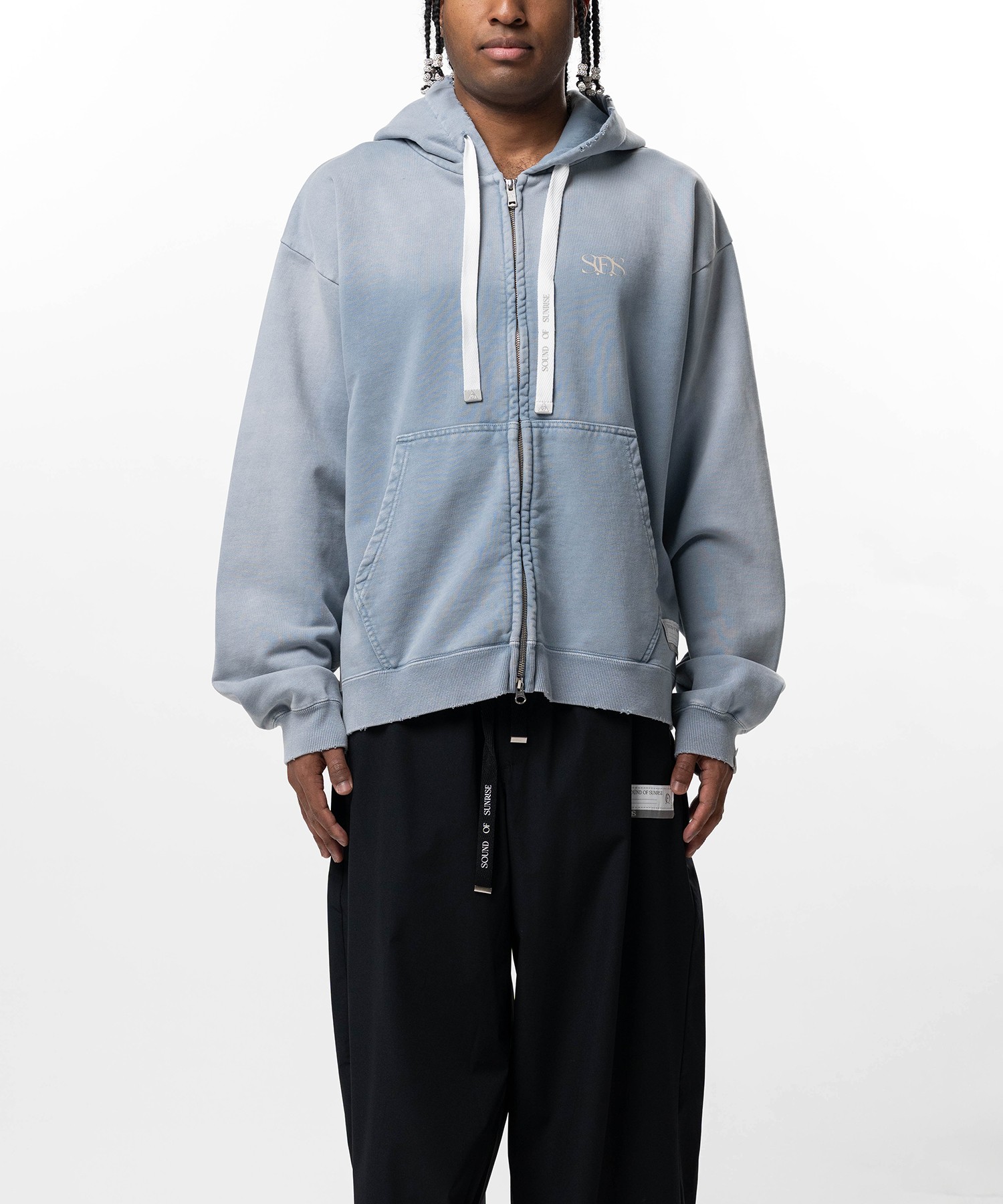 S.O.S Sun Faded Like Zip-up Hoodie