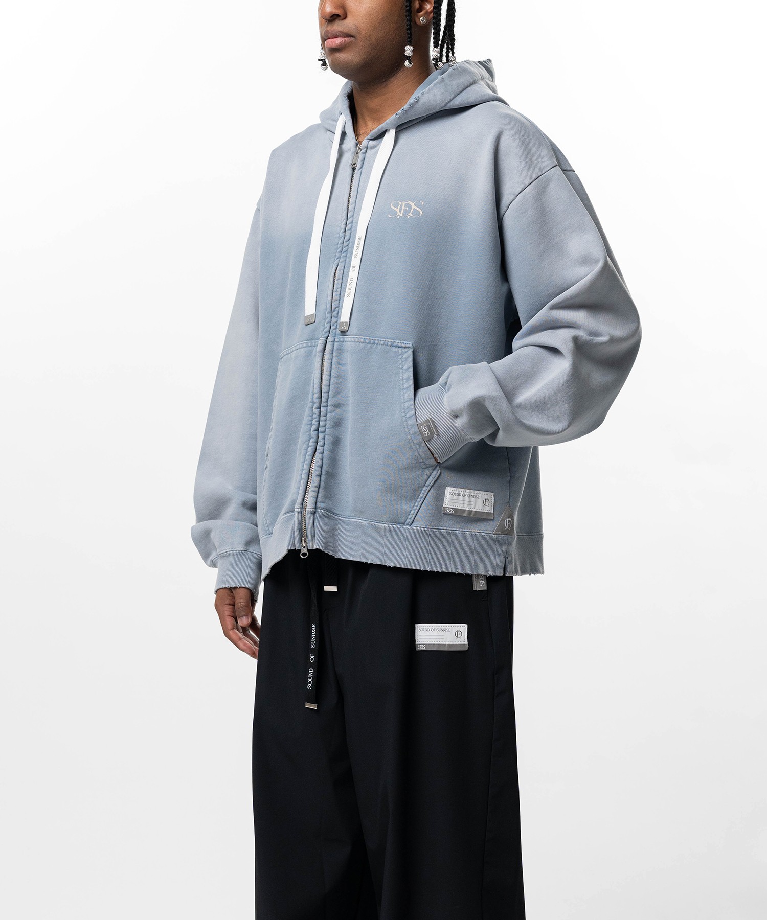 S.O.S Sun Faded Like Zip-up Hoodie