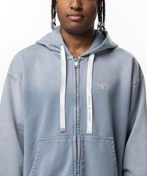S.O.S Sun Faded Like Zip-up Hoodie