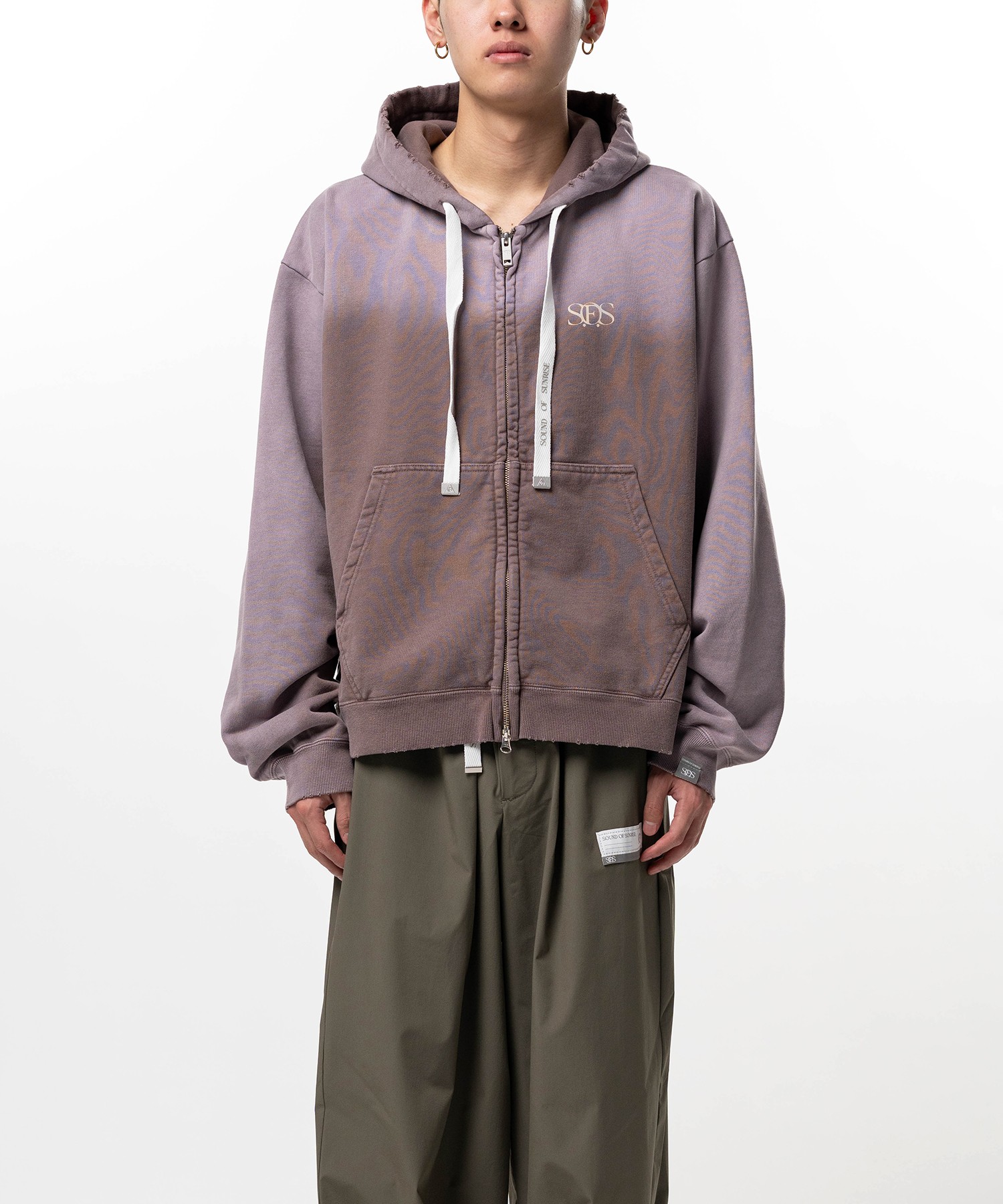 S.O.S Sun Faded Like Zip-up Hoodie