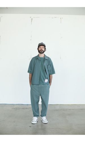 in・stru(men-tal). パーカー グリーン レギュラージップパーカー | メンズ | 1枚 | CS2251 | シアン