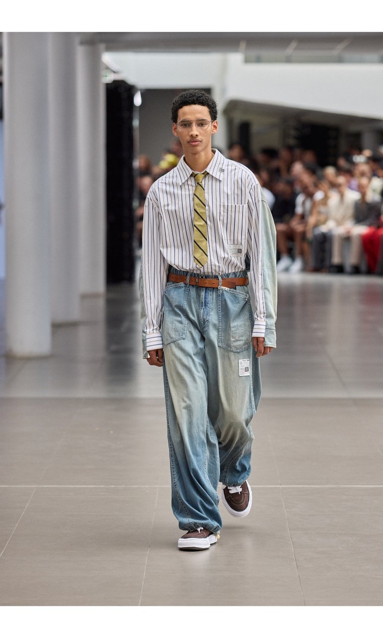 海外希少 【ミハラヤスヒロ】サンフェードハーフジッププル Maison MIHARA YASUHIRO ONLINE STORE（ミハラヤスヒロ