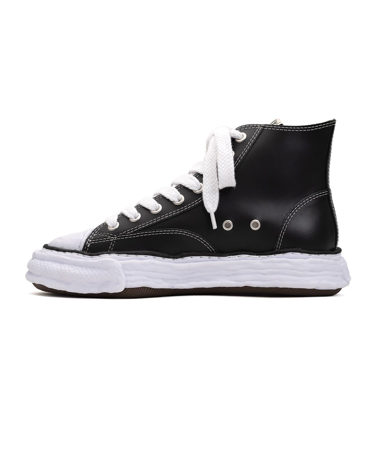 "PETERSON23" OG Sole Leather High-top Sneaker