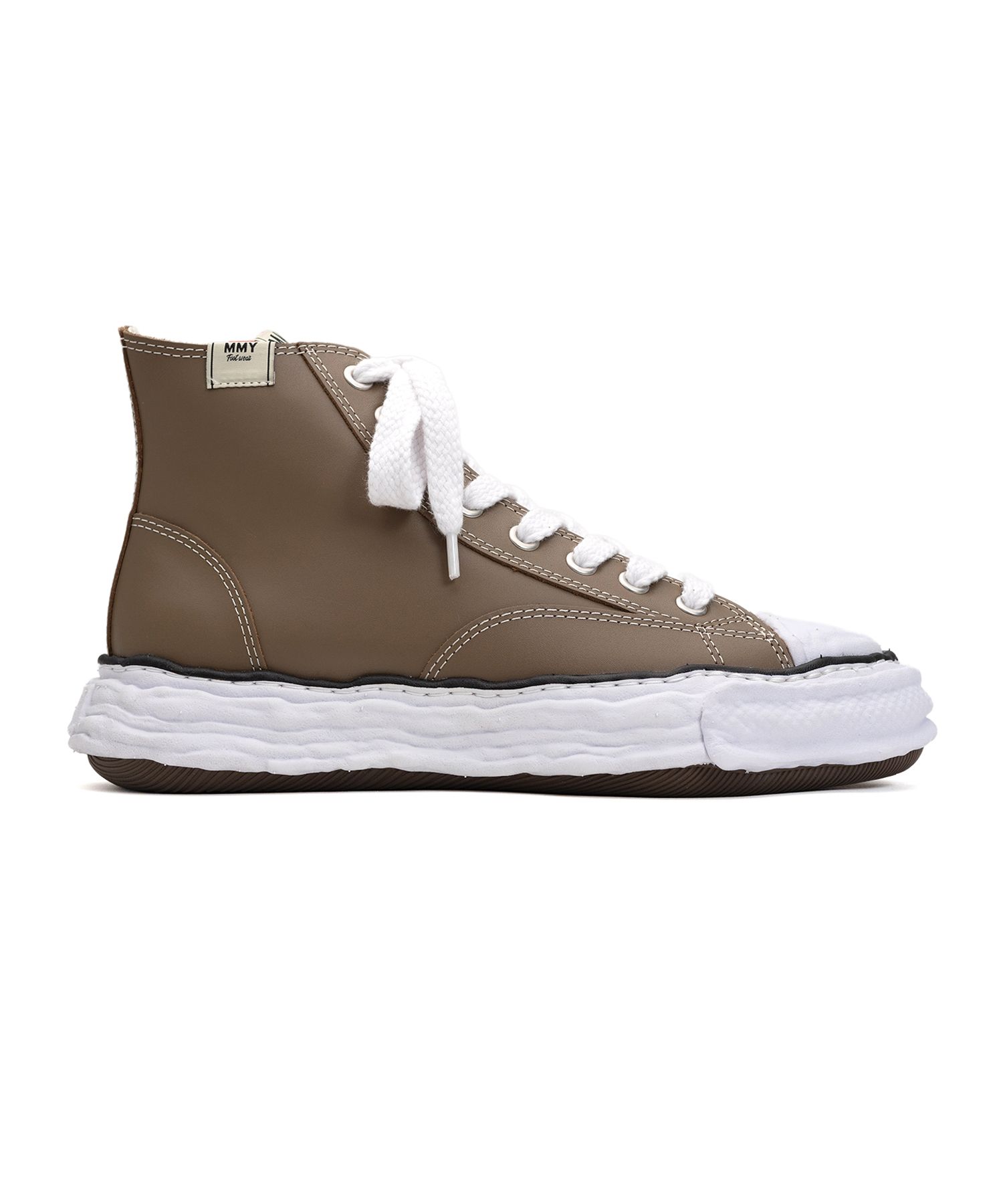 "PETERSON23" OG Sole Leather High-top Sneaker