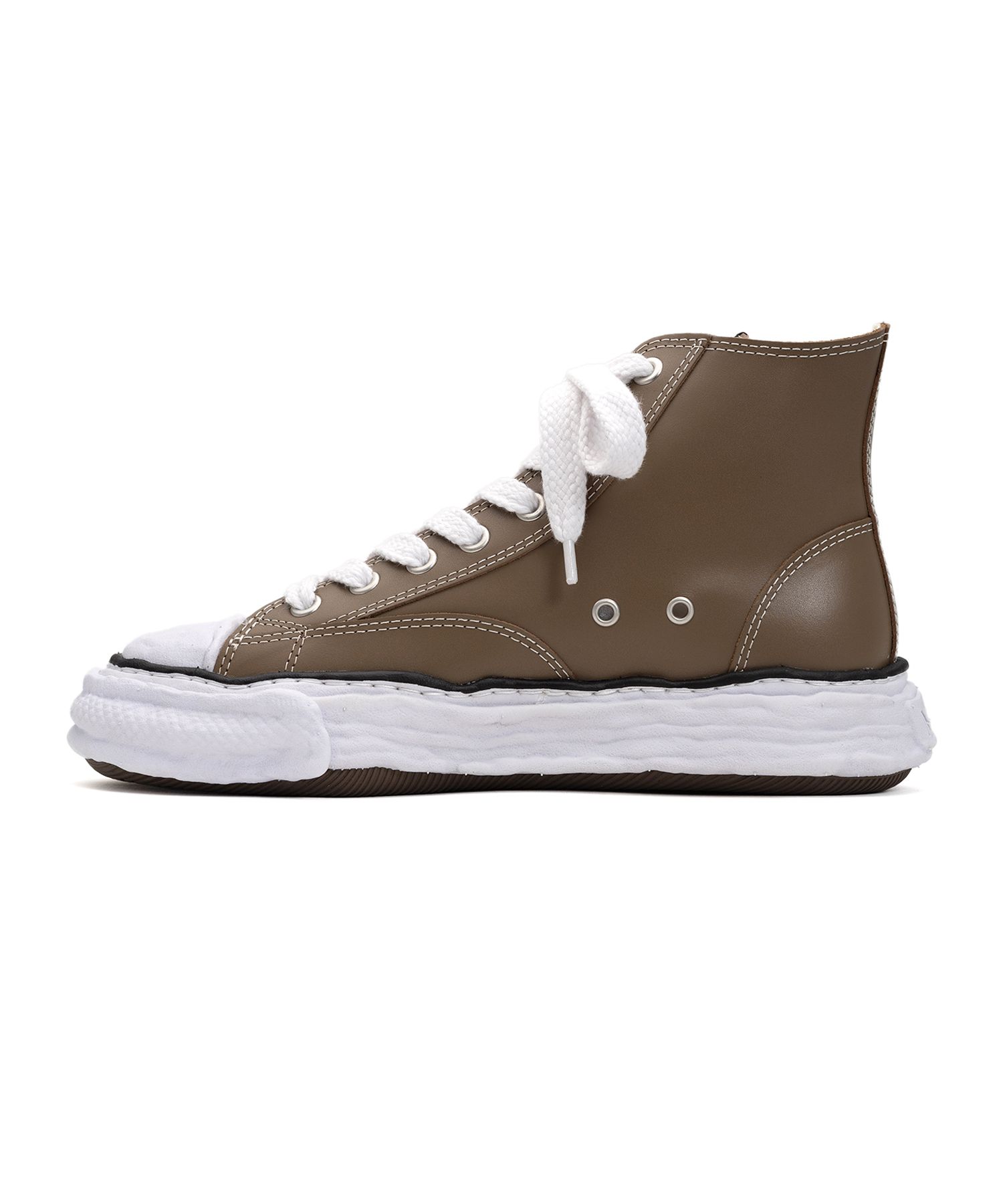 "PETERSON23" OG Sole Leather High-top Sneaker