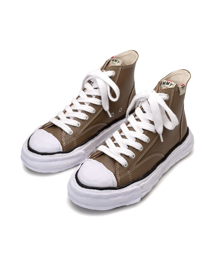 "PETERSON23" OG Sole Leather High-top Sneaker