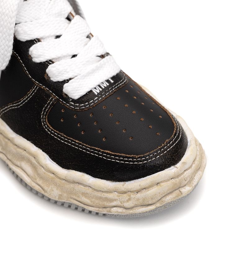 "WAYNE" OG Sole Cracking Leather Low-top Sneaker