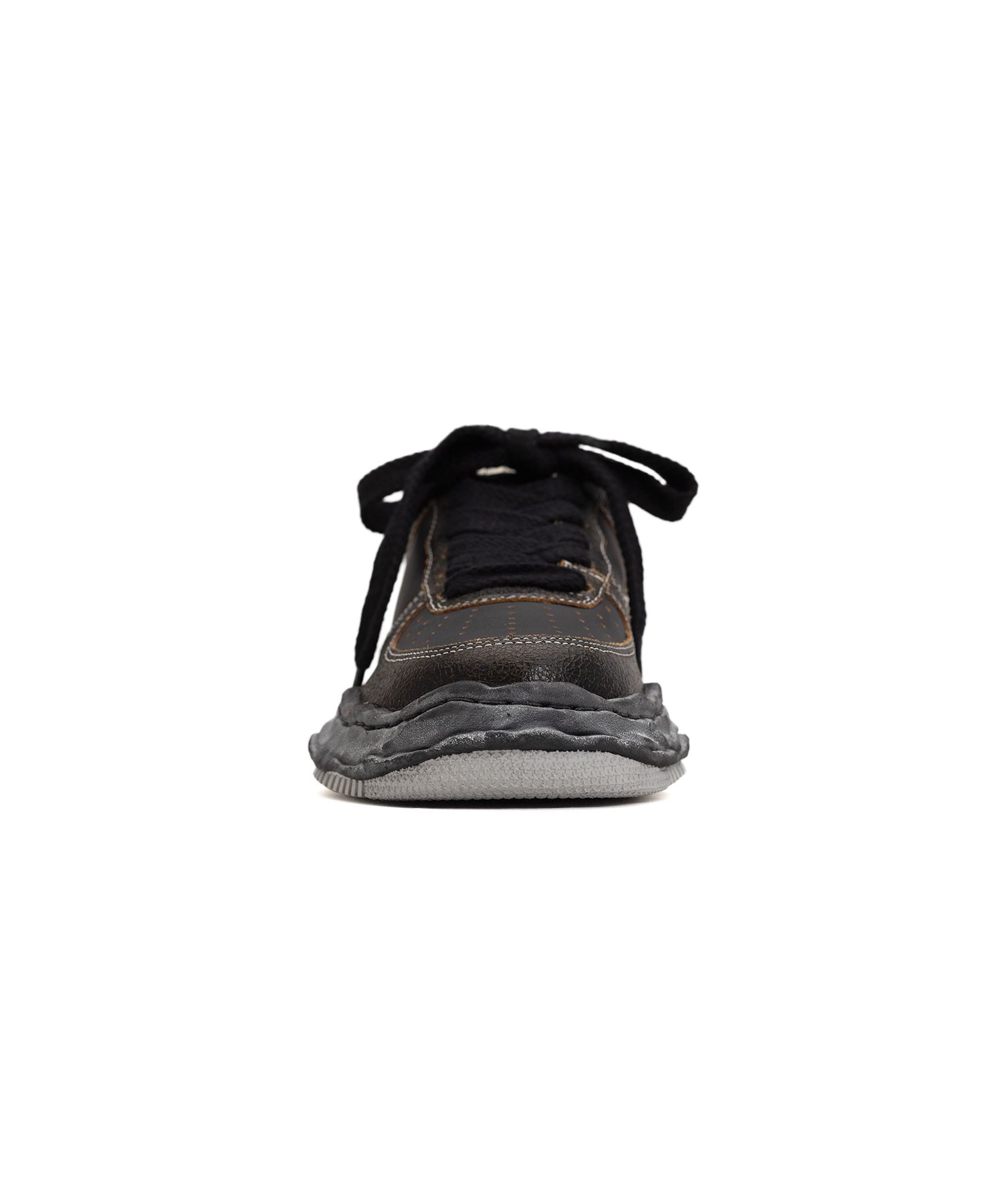 "WAYNE" OG Sole Cracking Leather Low-top Sneaker