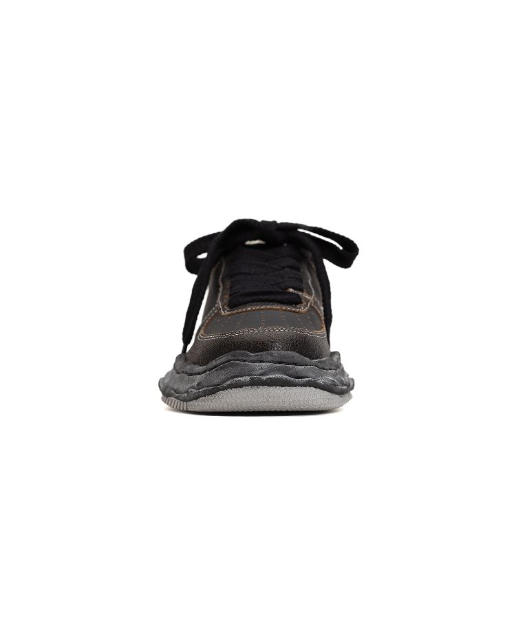 "WAYNE" OG Sole Cracking Leather Low-top Sneaker