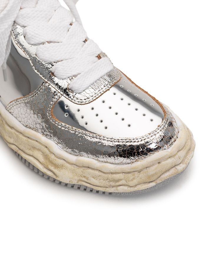 "WAYNE" OG Sole Cracking Leather Low-top Sneaker