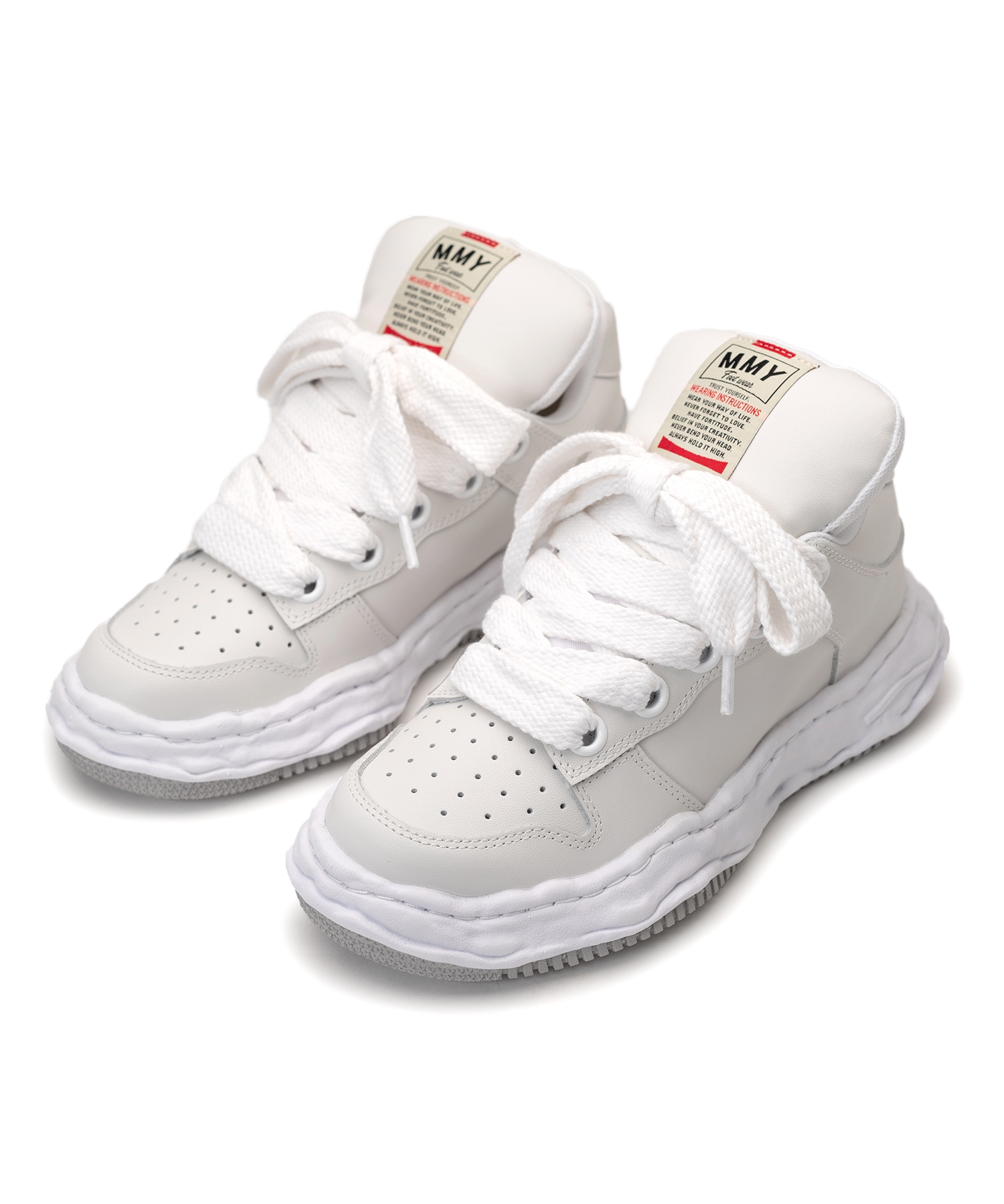 "WAYNE PUFFER" OG Sole Leather Low-top Sneaker