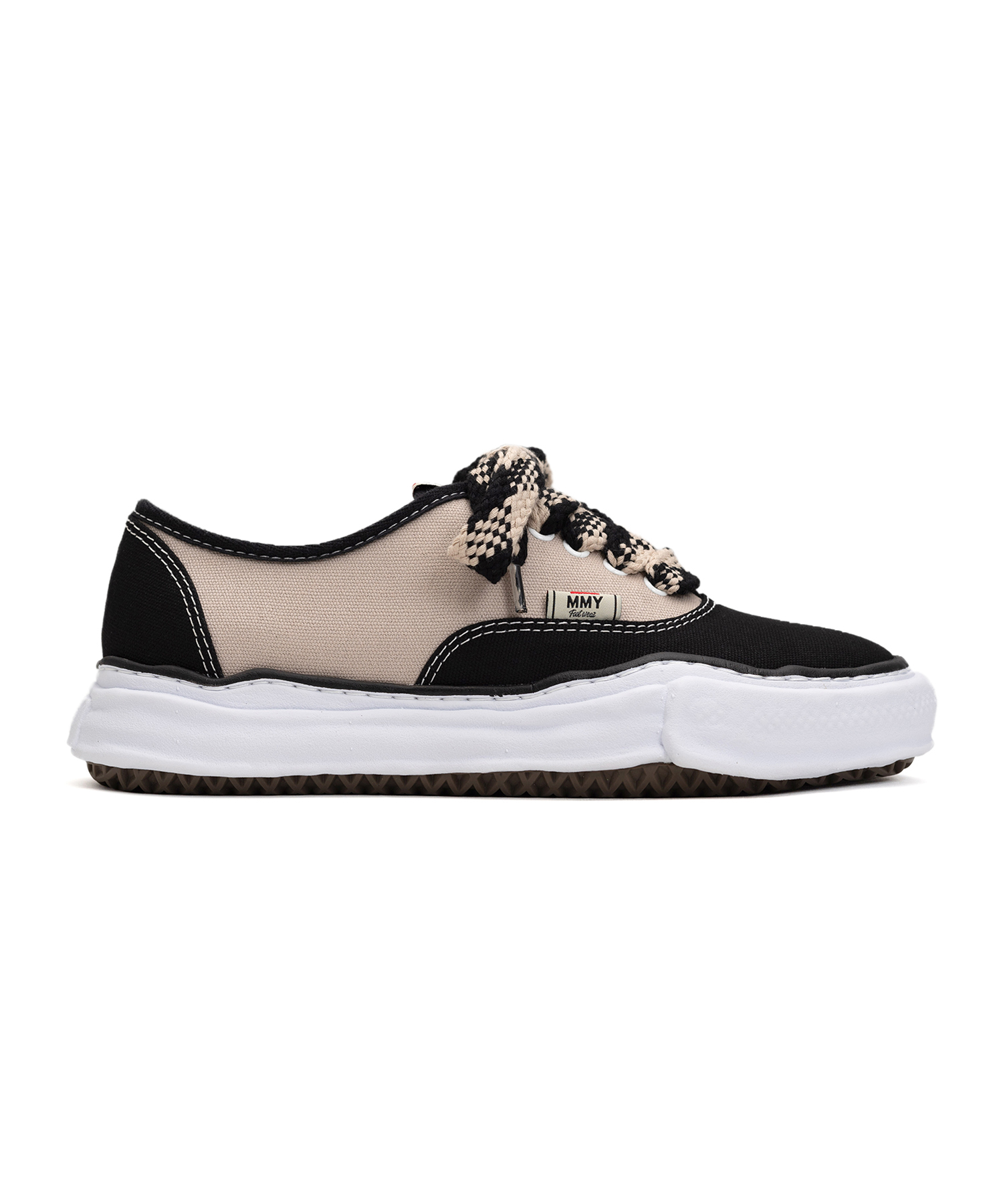 "BAKER" OG Sole Bicolored Canvas Low-top Sneaker