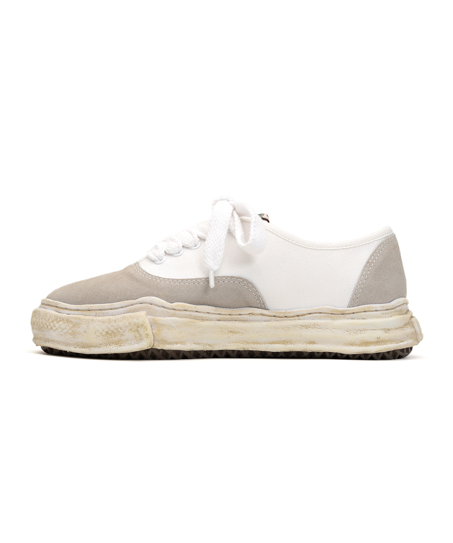 "BAKER" OG Sole Canvas&Suede Low-top Sneaker