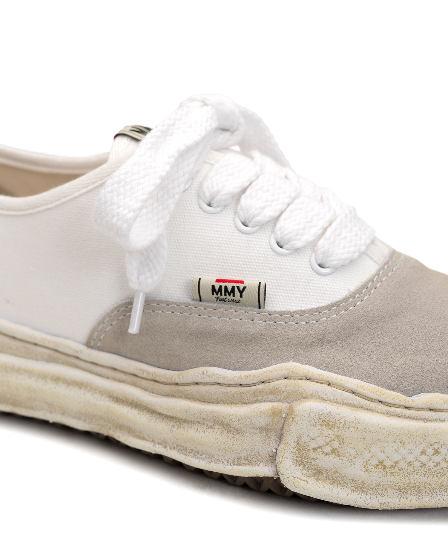 "BAKER" OG Sole Canvas&Suede Low-top Sneaker