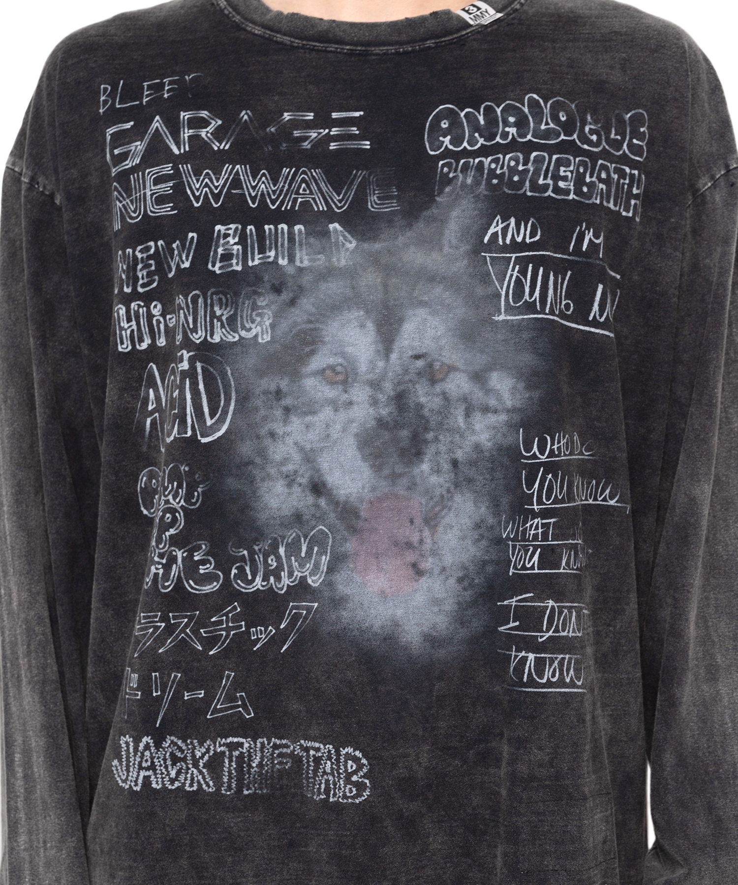 Bleached Long-sleeve T-shirt