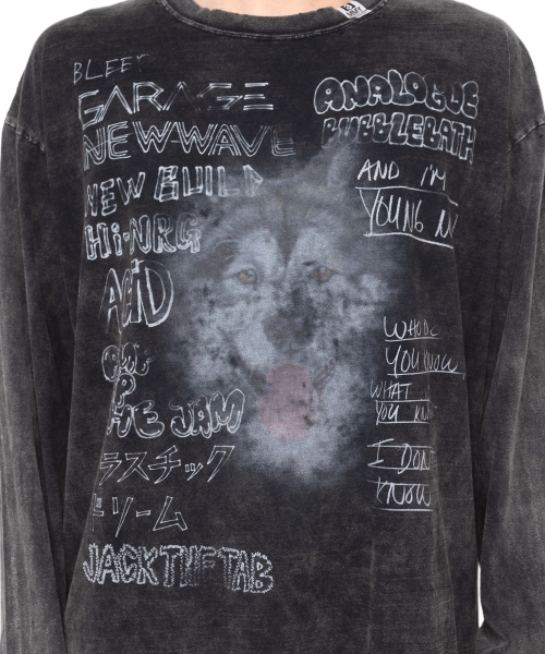 Bleached Long-sleeve T-shirt