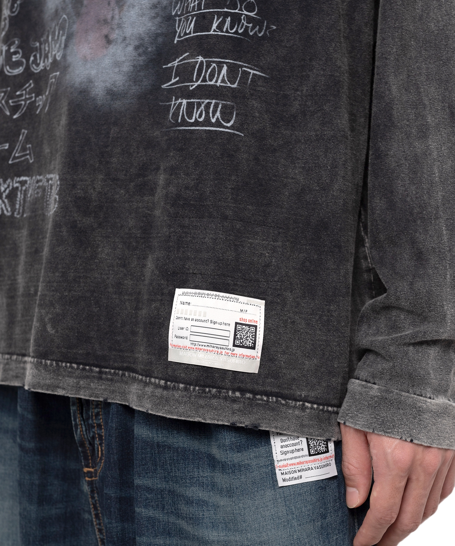 Bleached Long-sleeve T-shirt