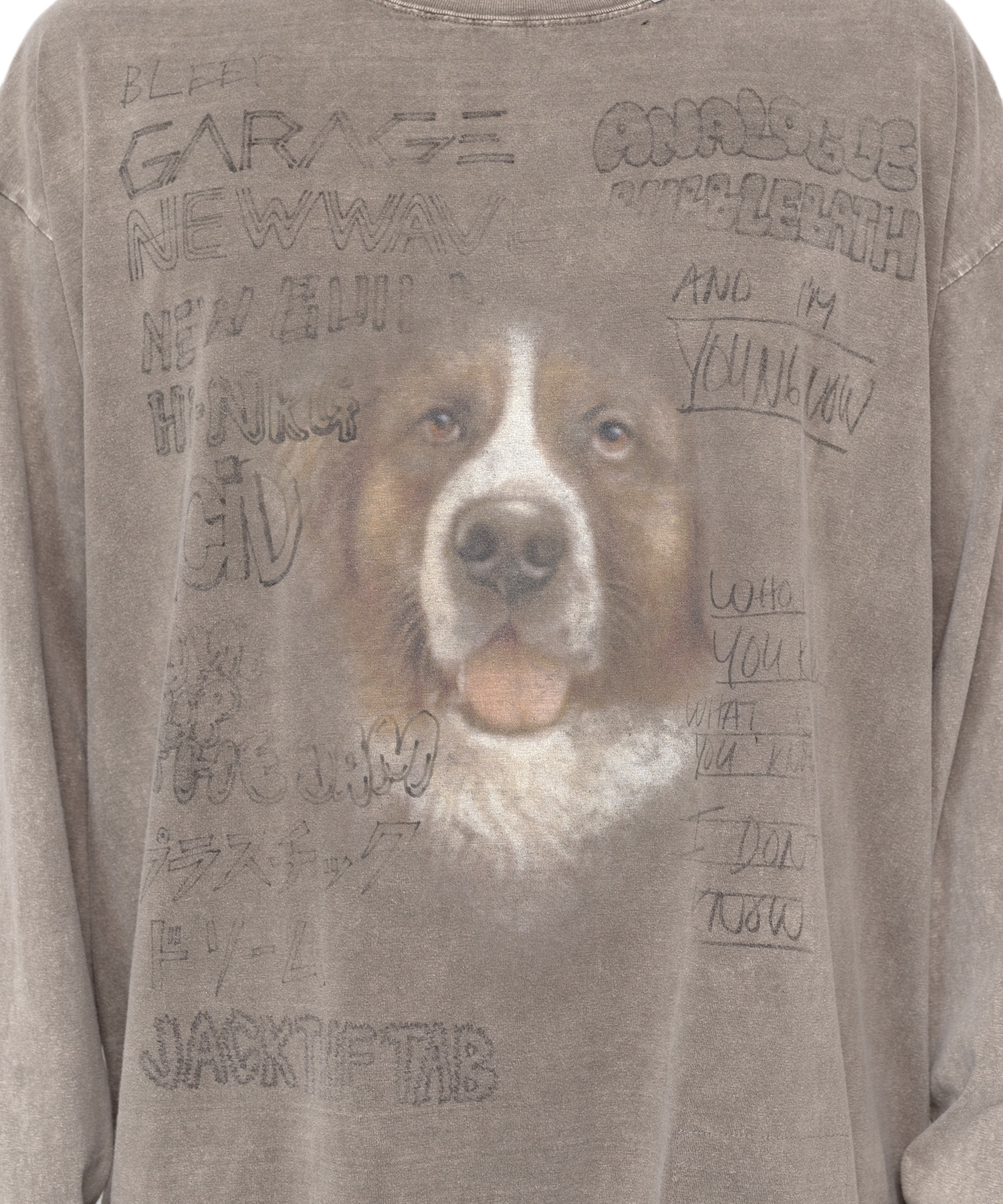 Bleached Long-sleeve T-shirt